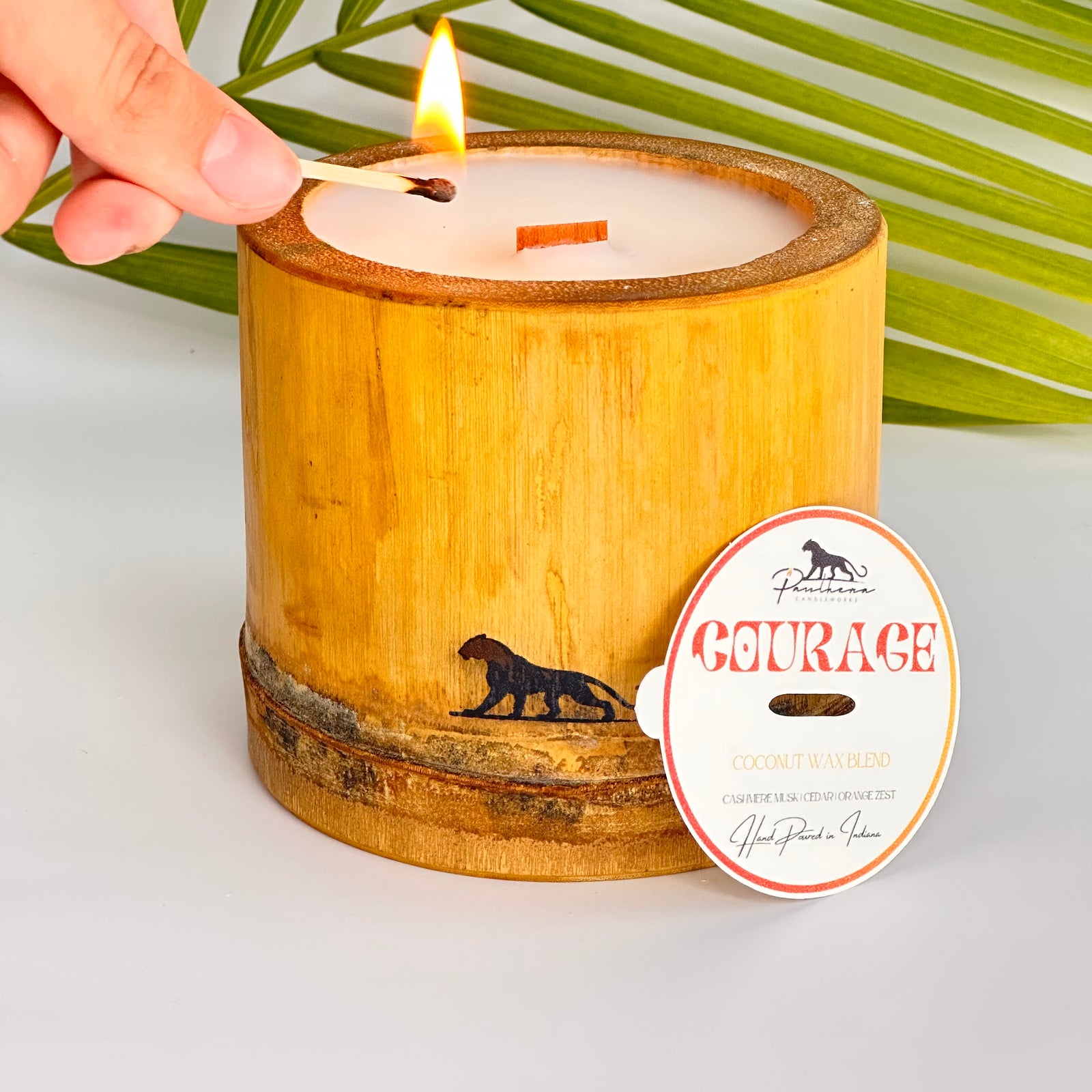 Big Bear Lake Fresh Cut Timber Candle, Coconut Wax Candle